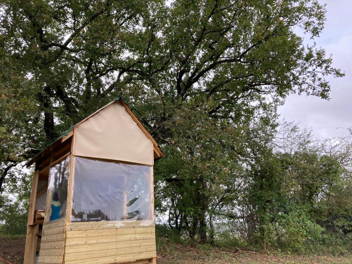 Cabane Bivouac à l'ombre des chênes Idrac-Respailles Esterno foto